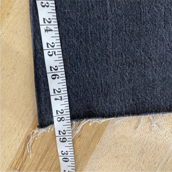 ANINE BING frayed high-rise bootcut jeans in dark gray - Picture 13 of 13